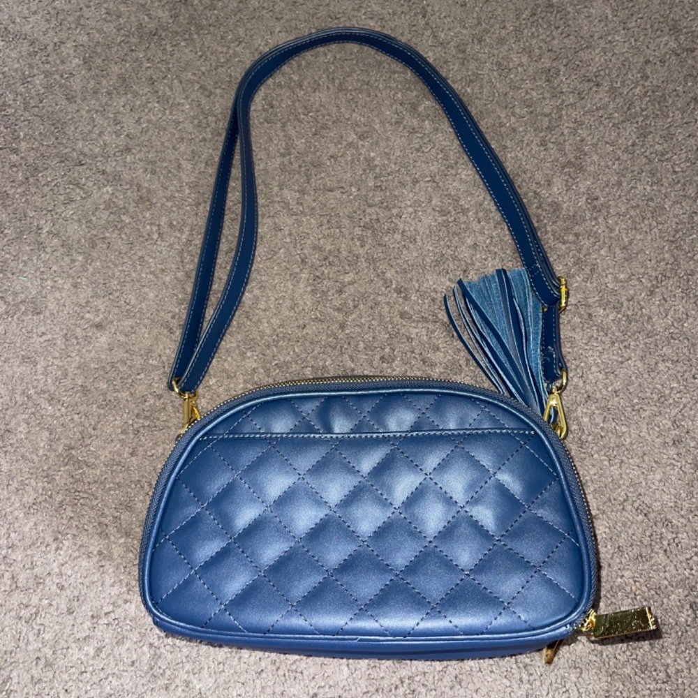 Blue Joy & Iman Shoulder Bag Crossbody Purse - Picture 2 of 4